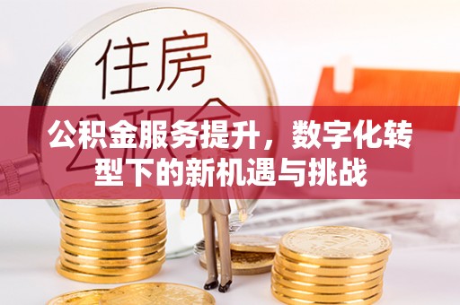 姑苏公积金服务提升，数字化转型下的新机遇与挑战